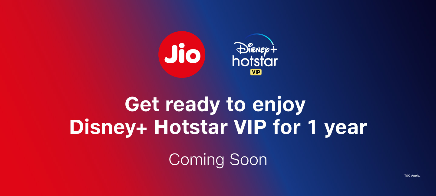 Jio to Offer 1 Year of Free Disney+ Hotstar VIP Subscription
